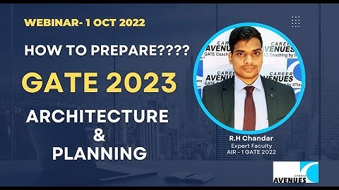 Webinar - How to Prepare for GATE Architecture & Planning 2023 ????