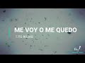 Me voy o me quedo - Tito Rojas (Karaoke)