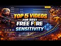 Top 5 Best Sensitivity for India Server | Headshot 100% | Free Fire