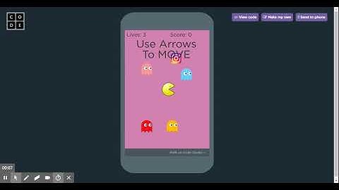 DEMO: PACMAN & 4 GHOSTS - App Lab