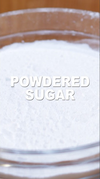 Homemade Powdered Sugar Recipe #shorts