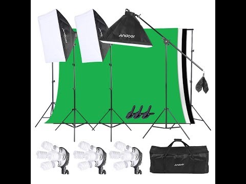 Home Studio - Andoer Photography Softbox Backdrop Lighting Kit - is it worth it???