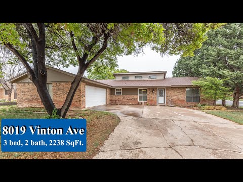 8019 Vinton Ave, Lubbock, TX home video tour