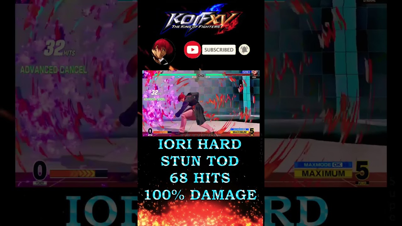 Iori's INSANE Hard Stun TOD Combo in KOF XV!