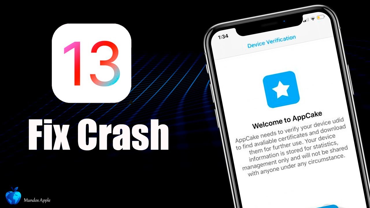 FIX Crash AppCake IOS 13.4 NO Jailbreak (Única solución al crasheo de