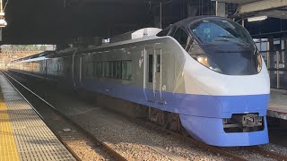 【もう消滅済みのブルーオーシャン塗装...】E657系K-1編成(E653系リバイバル・ブルーオーシャン塗装)が特急ひたち18号品川行きとして水戸駅7番線を発車
