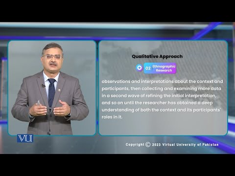 Qualitative Approach - Ethnographic Research | Research Methods in Education | EDU407_Topic022