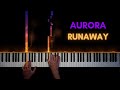 AURORA Runaway Piano Cover Sheet Music