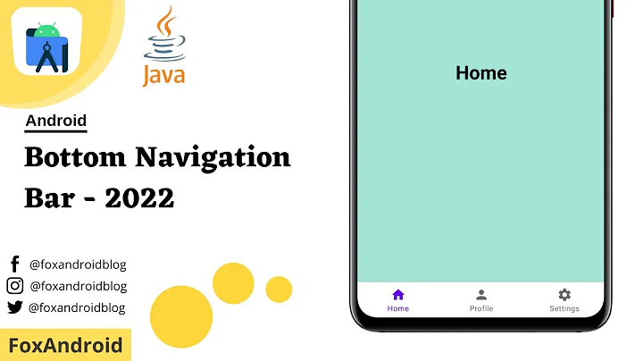 Bottom Navigation Bar - Android Studio | Fragments | Java | 2022