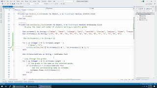Professor Juarez - TwoDim Exercise 8-7 Zak's Programming with Microsoft Visual Basic 2019/2022