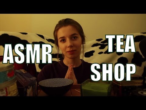 ASMR TEA SHOP roleplay (soft spoken + gentle crinkles)