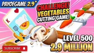 Vegetables Cutting Game: Level 122 to 500 Gameplay 🔪 Chef Card Challenge #game #cuttingskills  screenshot 5
