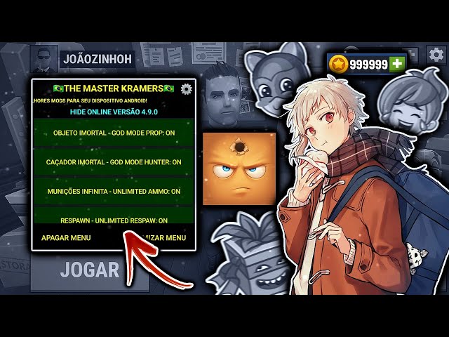 O MELHOR]😱 HIDE ONLINE MOD MENU GAMEPLAY》100% ANTI-BAN + 30 FUNÇÕES  GAMEPLAY PART 1 [2022]✓ 