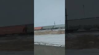 The first American train in my channel – CP AC4400CWM 8123 + ES44AC 8842 with mixed freight train