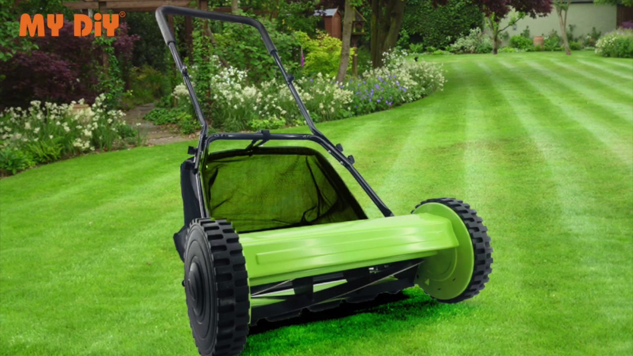 MY DIY - Saxon 400mm Gardening Lawnmower Hand Push Lawn Mower