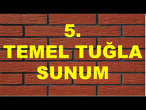 Video: Ciddi Tuğla Konuşması