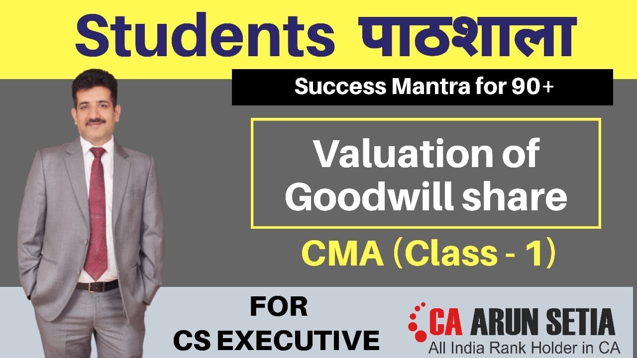 VALUATION OF GOODWILL AND SHARES YouTube