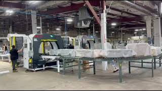 Fully Automated Loading from Horizontal Stretch Wrapping to Truck!