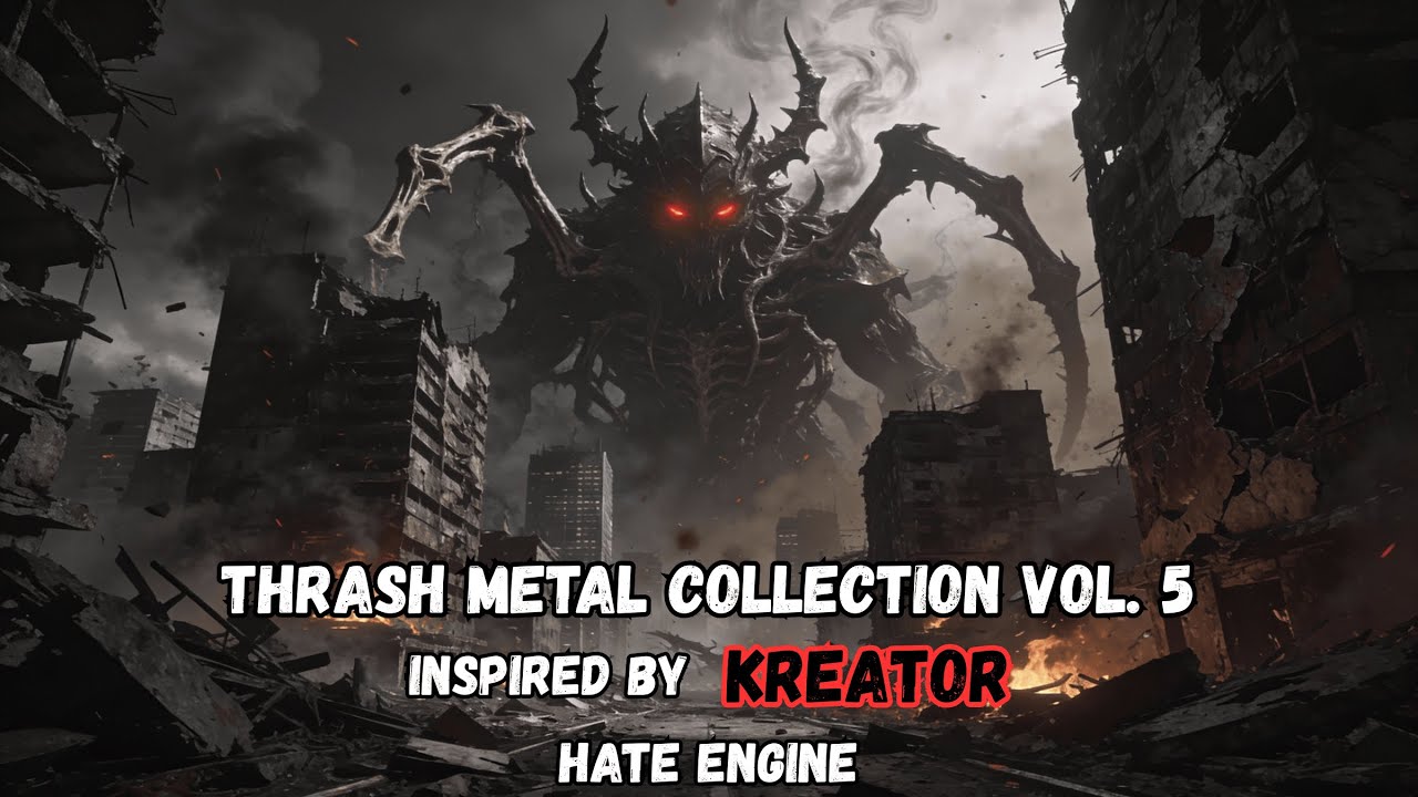 4K Thrash Metal Collection Vol. 5 (Full Album) | Hate Engine | Inspired by Kreator | 48 Min Playlist