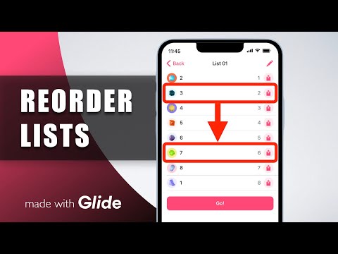 List Reordering in Glide | Full Tutorial