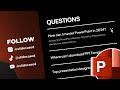 Interactive Q&amp;A Presentation in PowerPoint