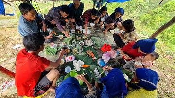 1 Ngày Cùng Em Sử Mồ Côi Cha Đi Cấy Lúa | Cói Lalin