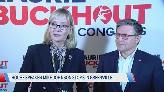 Speaker Mike Johnson in Greenville to support Laurie Buckhout