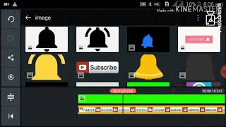 HOW TO MAKE A SUBSCRIBE BUTTON ANIMATION USING YOUR MOBILE KINEMASTER TUTORIAL