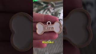 Day 3-First Successful Tag! #DogBusiness #3DPrinting #SmallBizJourney #DogTags #DogAccessoryBusiness