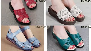 WITH PRICE SOFT COMPATIBLE SHOES SANDALS DESIGN FOR LADIES ALL DAY FOOTWEAR COLLECTION screenshot 1