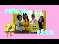 PIÑATA DE BOB ESPONJA - FÁCIL Y BONITA ¡Lista en un día!