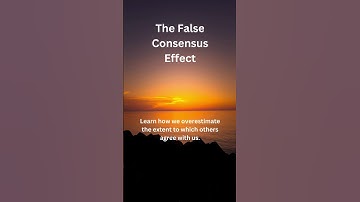 Why You Think Everyone Agrees With You – The False Consensus Effect #yotubeshorts #youtube