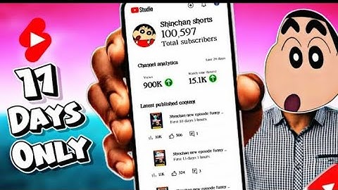 I Tried Shinchan Shorts For 17 Days ( Monetization Challenge 😍 )