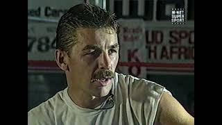 Interview with Brian Mitchell leading up to his 9th WBA world title defence. 1989.