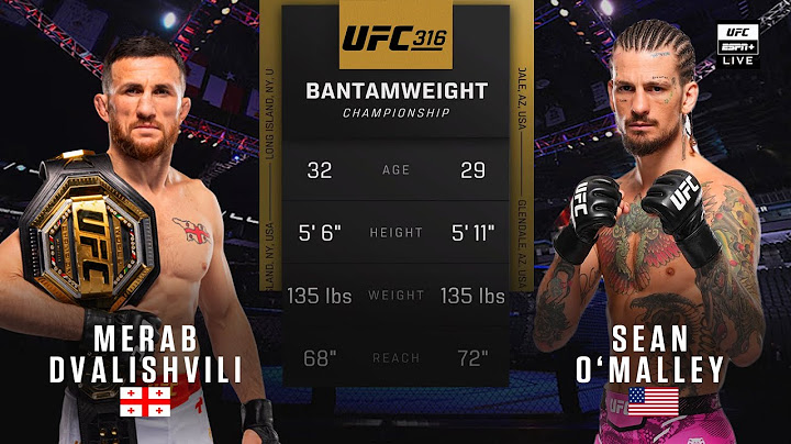 UFC 316: Merab Dvalishvili vs Sean O'Malley Full Fight