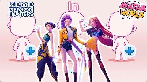How To Make A Kpop Demon Hunters in Avatar World ✨🫶🏻🙌🏻