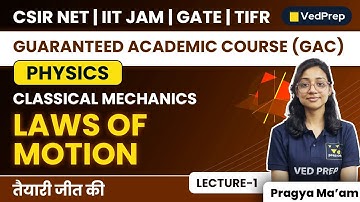 Laws of Motion | Classical Mechanics | Physics | CSIR NET | GATE | IIT JAM | VedPrep Physics Academy