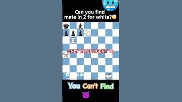 can you find mate in 2 for white? || chess puzzle#chesspuzzel #puzzelchess