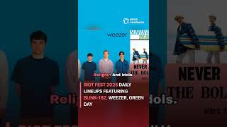 riot fest: Riot Fest 2025 Daily Lineups Featuring Blink-182, Weezer, Green Day #entertainment