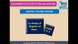Thrithalam Lalitham 5 - Duties of Polling officials