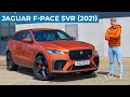 Jaguar F-PACE SVR 2021 review - Shockingly *LOUD* & fast!