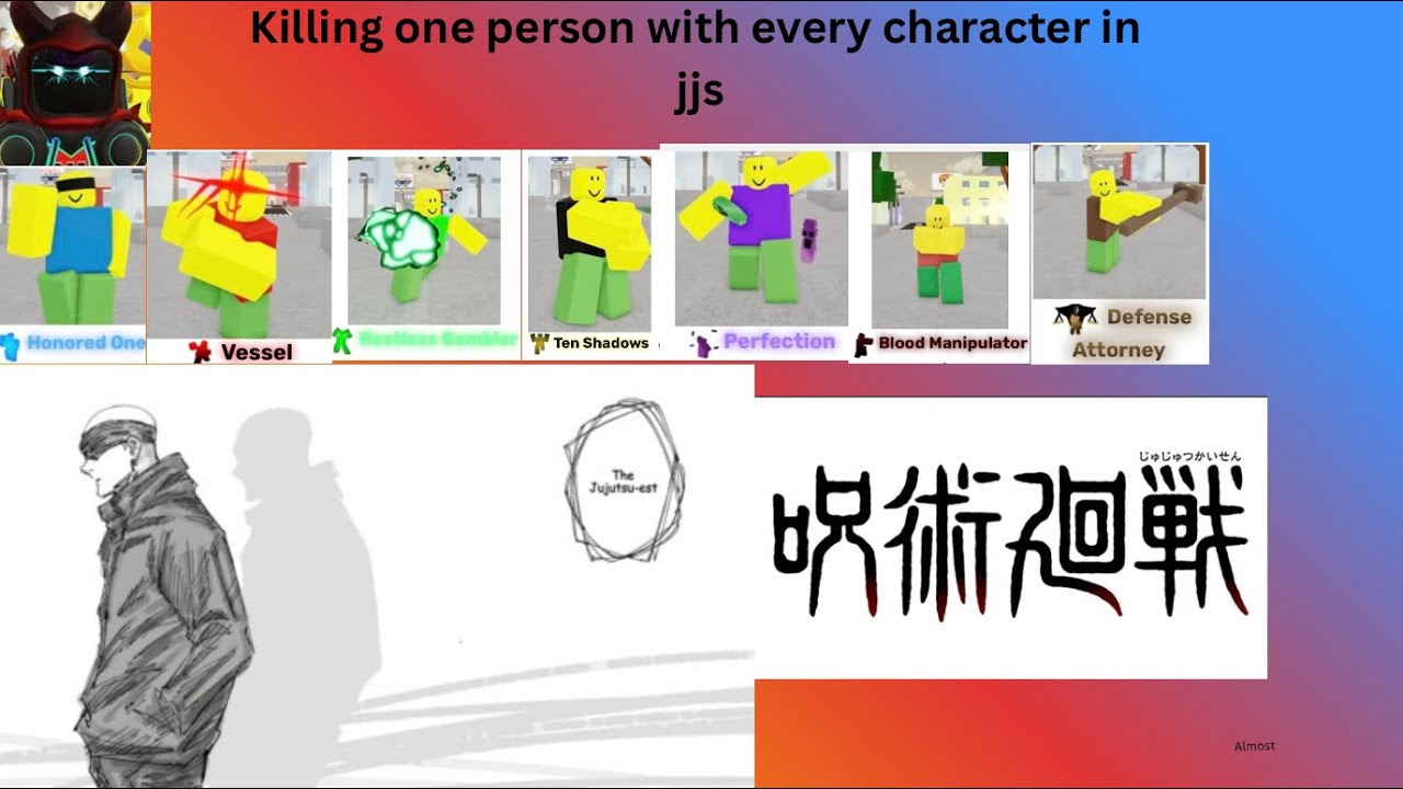 Defeating 1 person with (almost) every character in jjs - YouTube