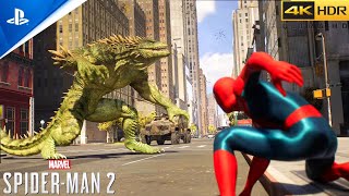 Tom Holland BRAND NEW DAY Suit Vs Lizard Boss Fight - Marvel's Spider-Man 2 PS5 4K60FPS