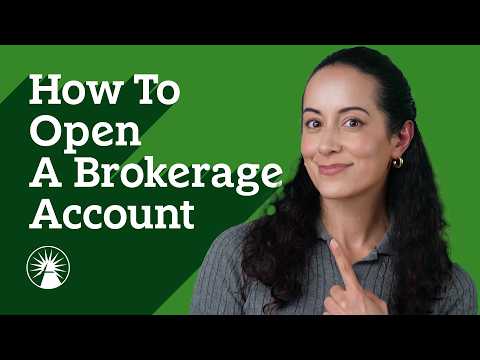 Person, Portrait, Woman. Text: How To Open A Brokerage Account