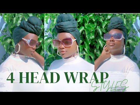 1 Scarf, 4 Ways  (NO PINS)  |4 Head wrap Styles| Maryam Kapama