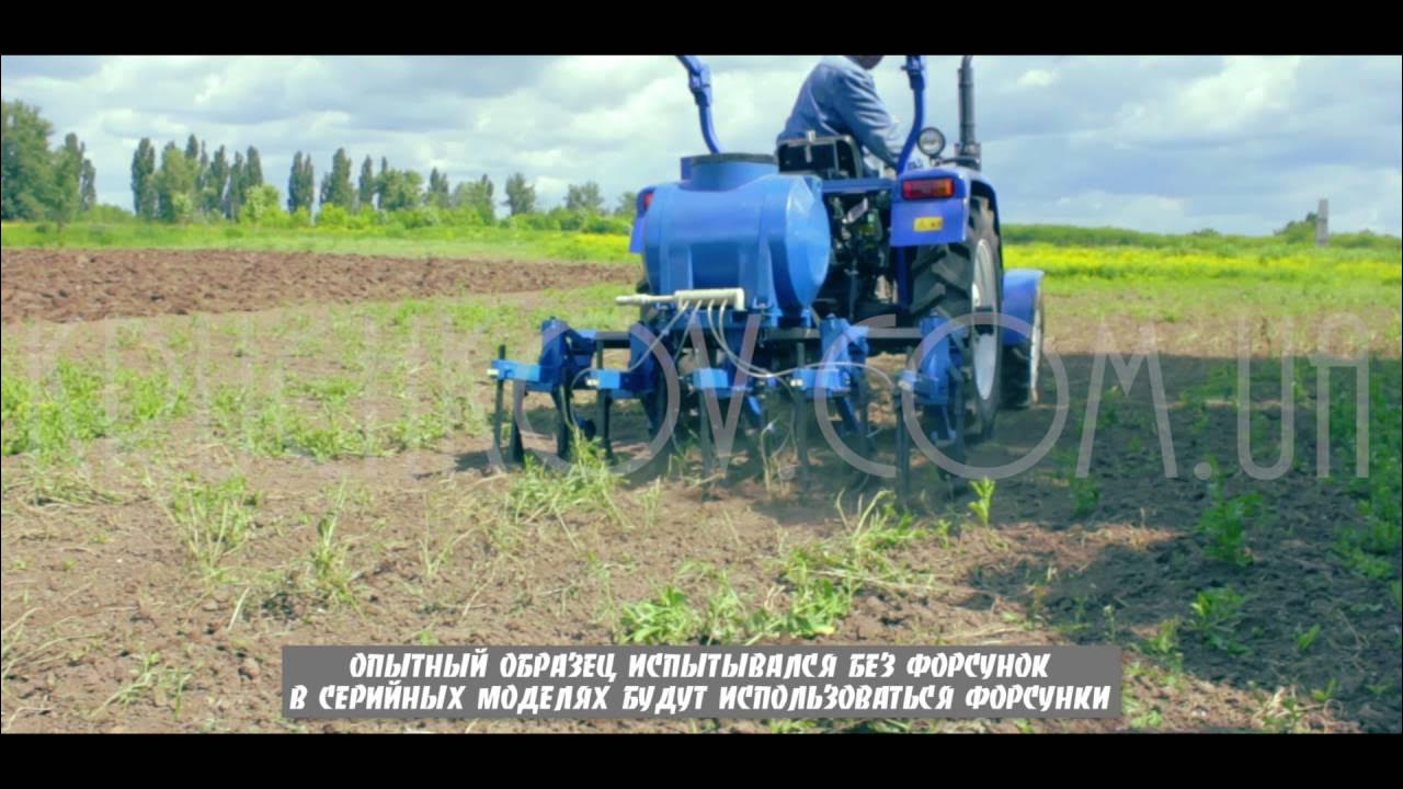 Культиватор для чеснока к минитрактору (опытный образец) - YouTube