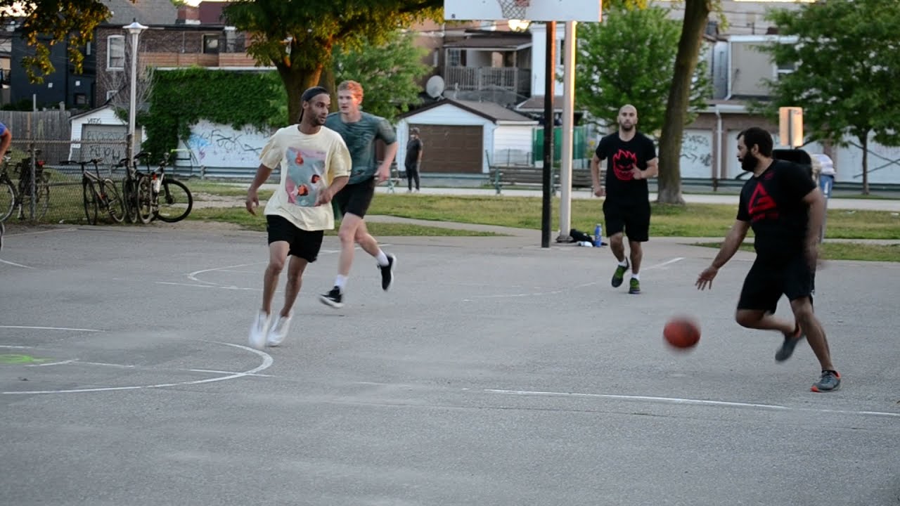 End of game, Wallace Emerson Park basketball court