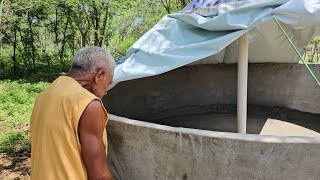 Tanque do patonho recebe outro piso pra tira infiltração @rodrigoferragens