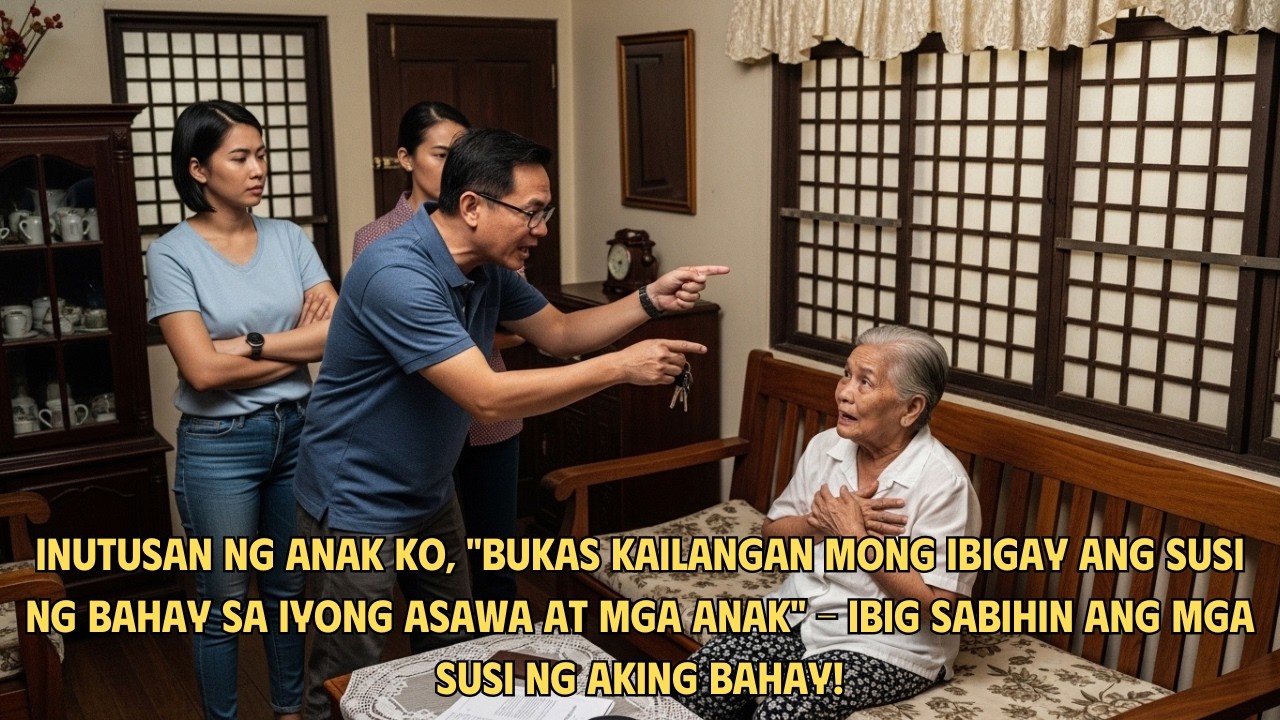 Inutusan ako ng aking anak na ibigay ang susi ng aking bahay sa kanyang asawa.