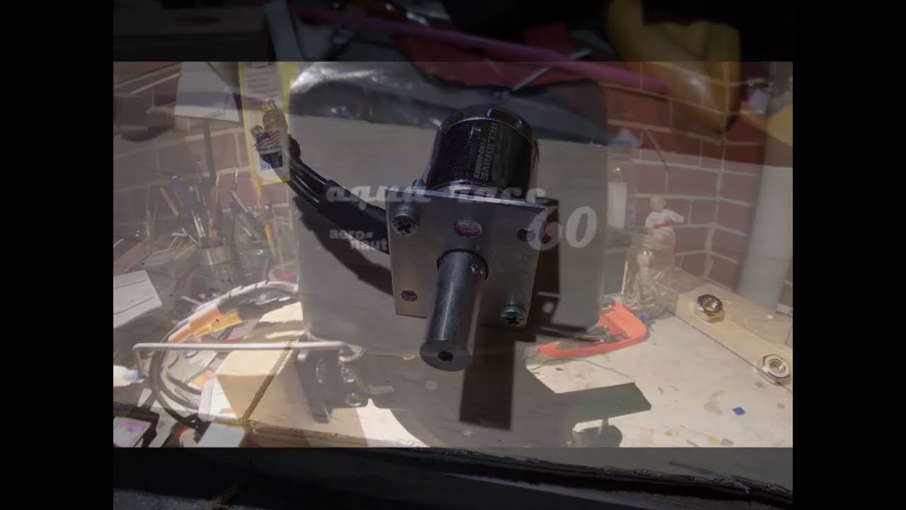 Aero Naut Aqua Race 60 RC brushless outboard motor build and bench test